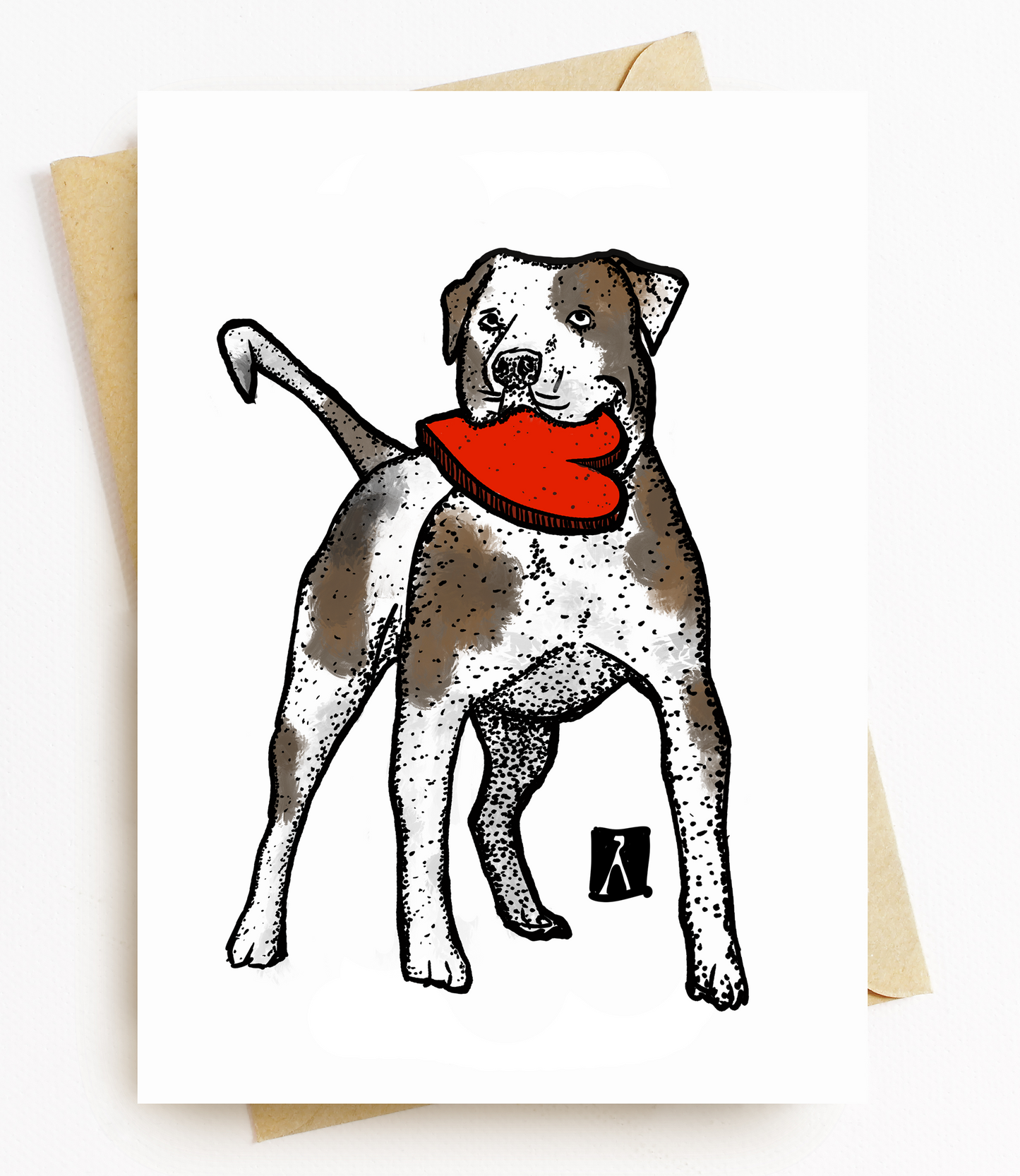 BellavanceInk: Valentine Card With Crow Holding A Heart 5 x 7 Inches