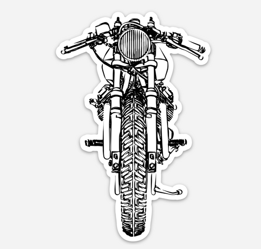 BellavanceInk: Vintage Italian "Goose" Cafe Racer Motorcycle Sticker