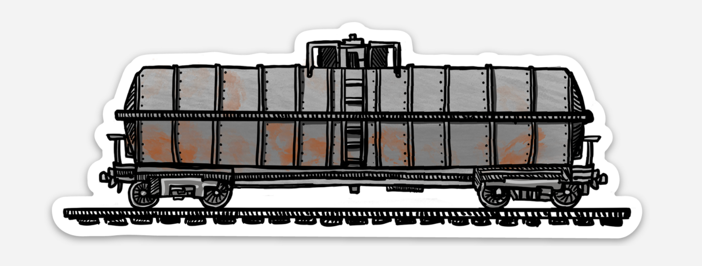 BellavanceInk: Vintage Train Cars Vinyl Sticker Illustrations Locomotive To The Caboose And More