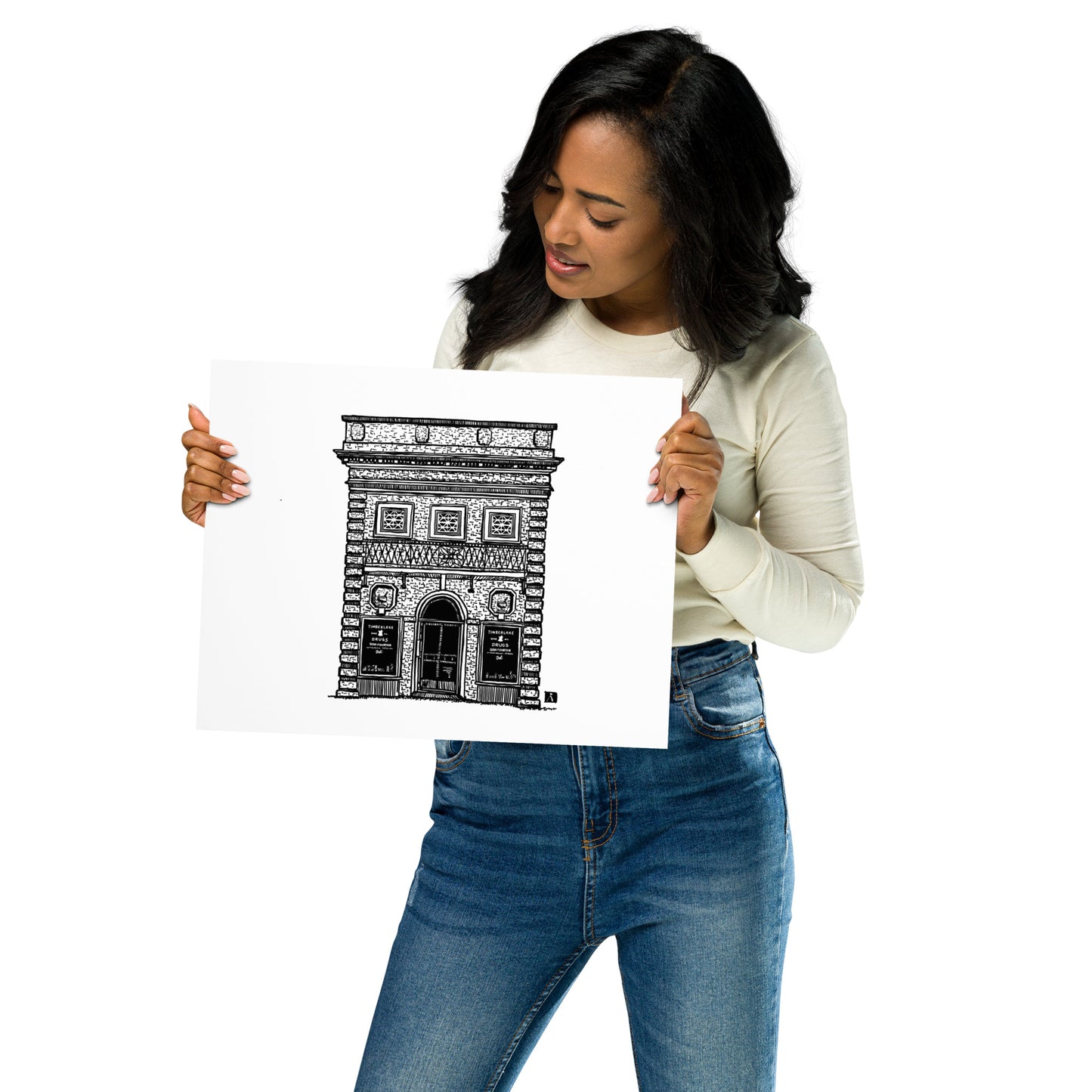 BellavanceInk: Charlottesville Cultural Landmark Limited Print With A Pen & Ink Drawing Of Timberlake Pharmacy In Charlottesville Virginia