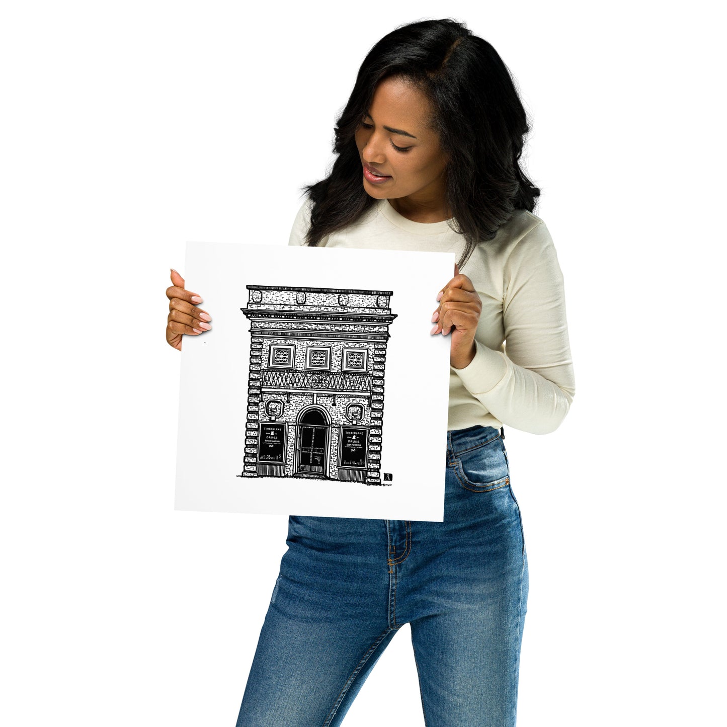 BellavanceInk: Charlottesville Cultural Landmark Limited Print With A Pen & Ink Drawing Of Timberlake Pharmacy In Charlottesville Virginia