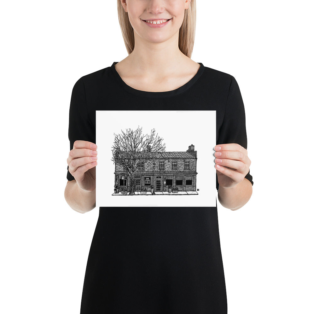 BellavanceInk: Charlottesville Area Attractions Tavern And Grocery Restaurant Pen & Ink Sketch