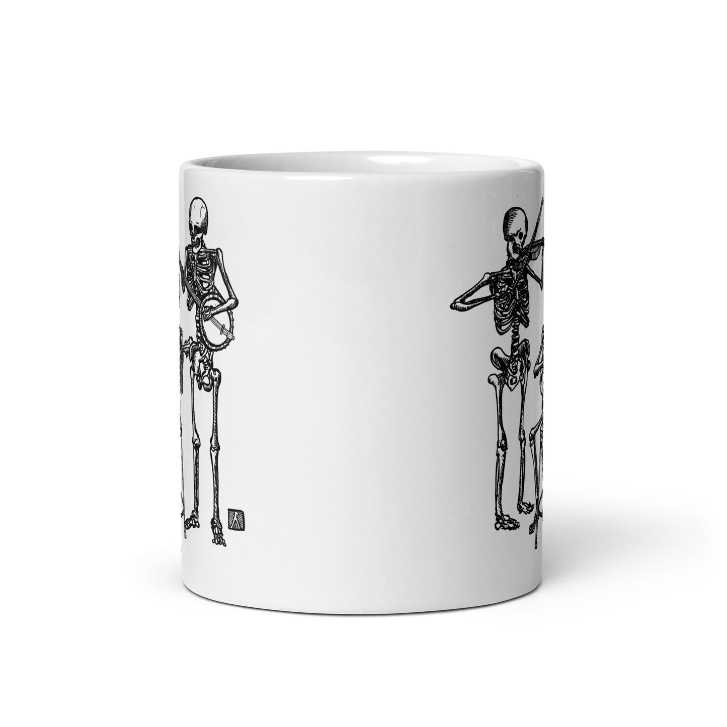 BellavanceInk: Coffee Mug With Skeletons Playing In An Old TIme Band