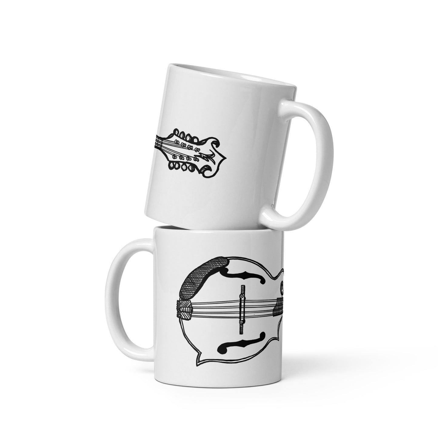 BellavanceInk: Coffee Mug With F-Style Mandolin Musical Instrument