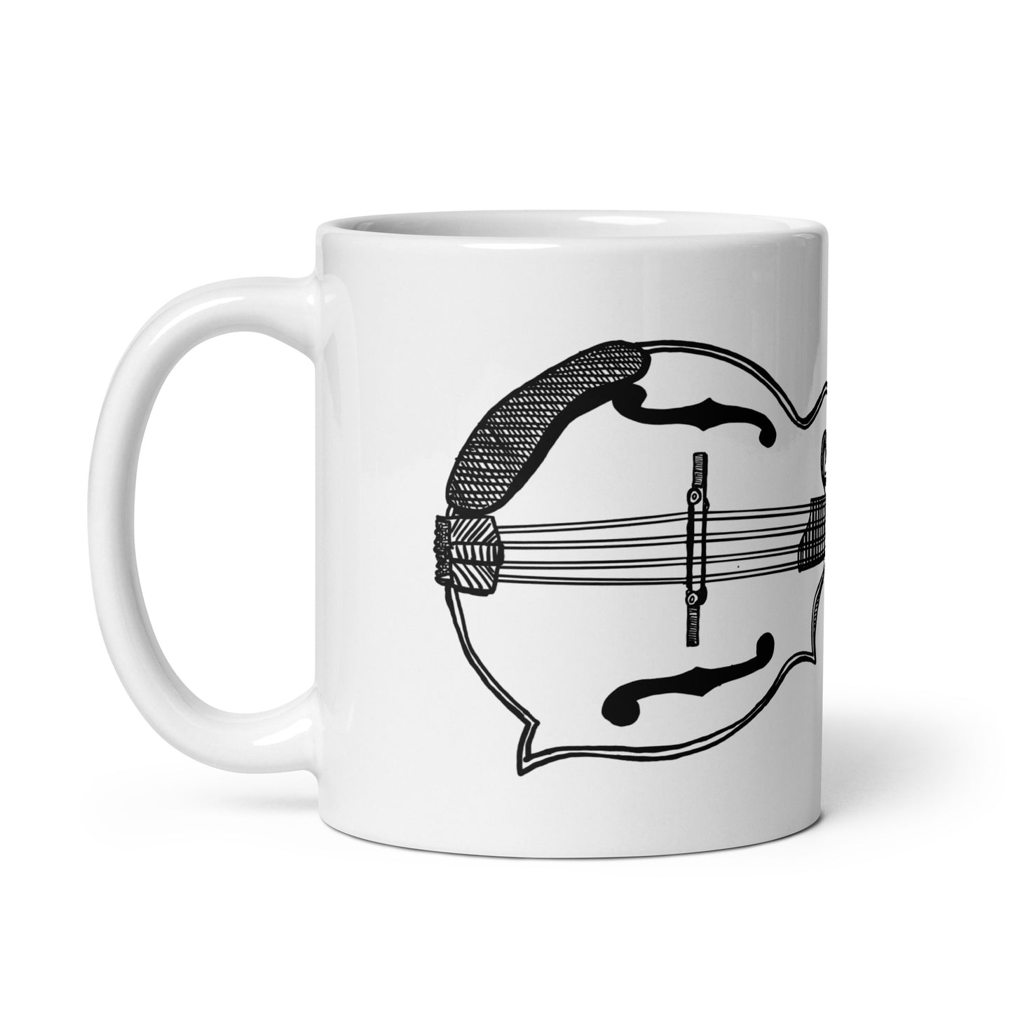 BellavanceInk: Coffee Mug With F-Style Mandolin Musical Instrument
