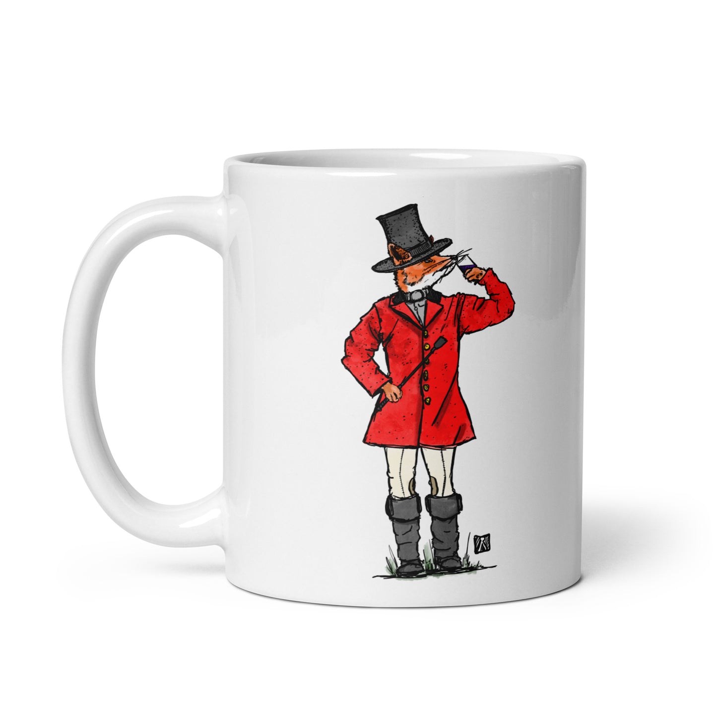 BellavanceInk: Coffee Mug With Fox Dressed In Their Fox Hunting Garb