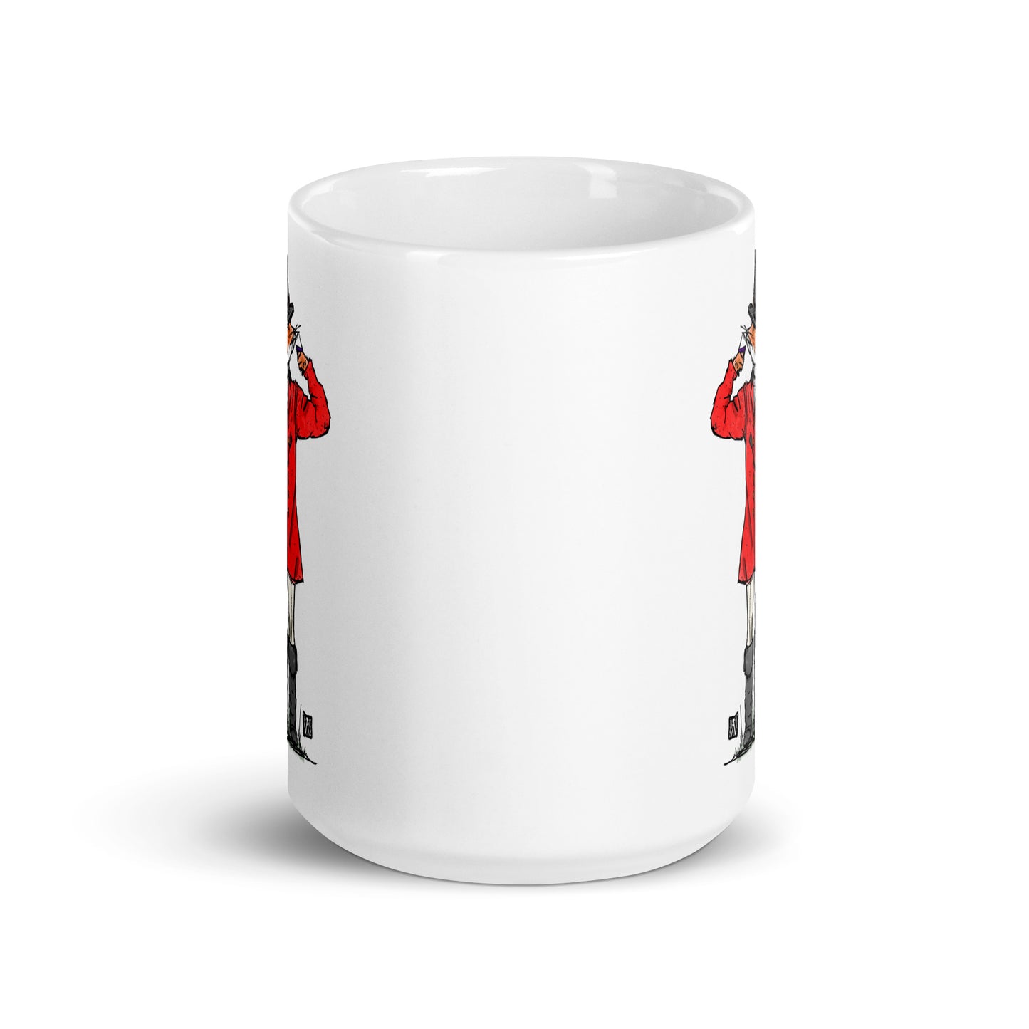 BellavanceInk: Coffee Mug With Fox Dressed In Their Fox Hunting Garb