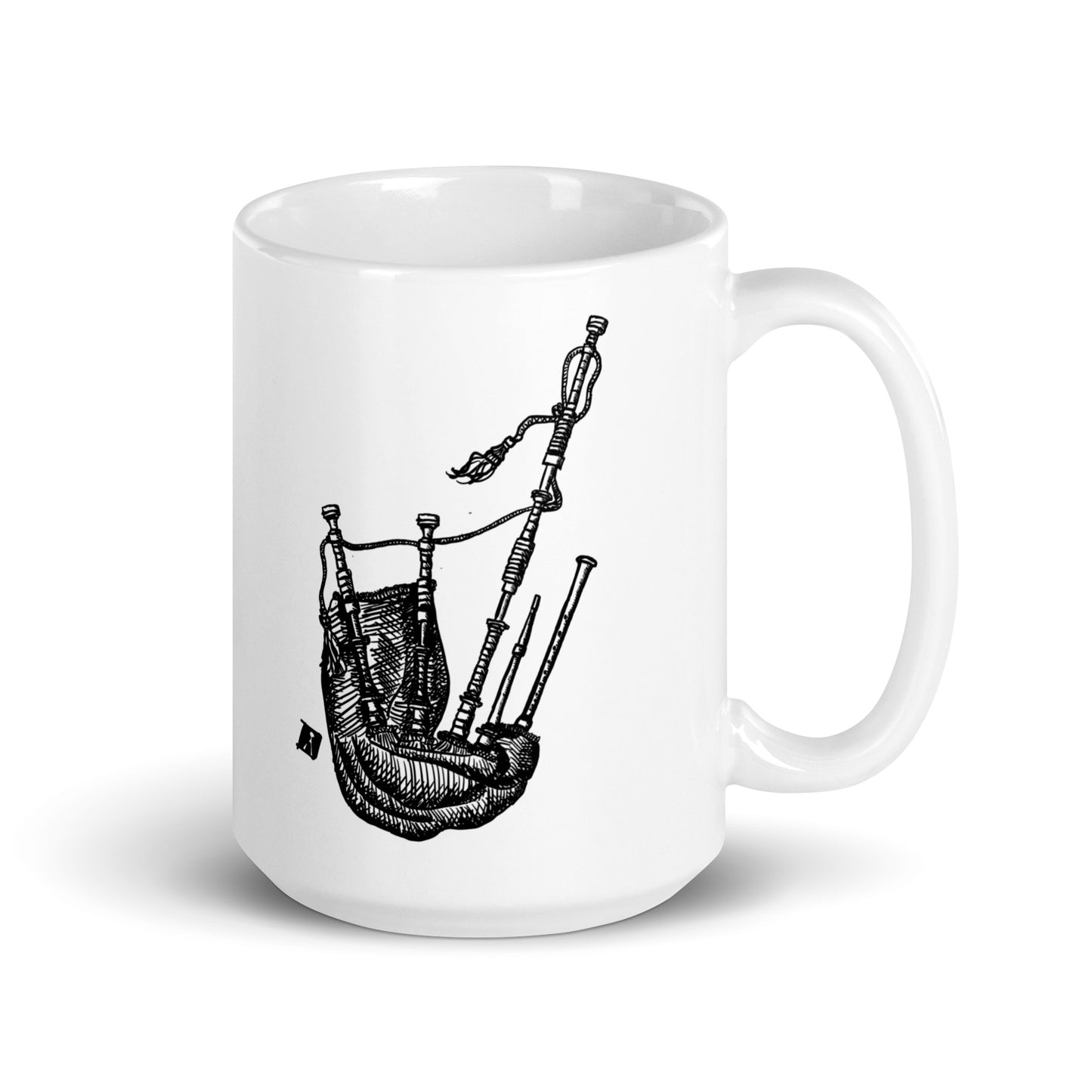 BellavanceInk: Coffee Mug With Pen And Ink Drawing Of Highland Bagpipes
