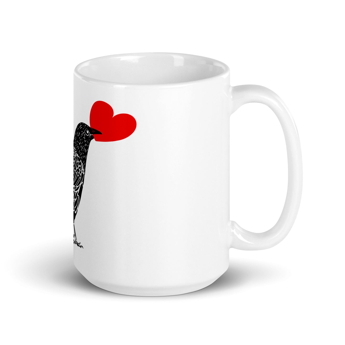 BellavanceInk: Coffee Mug With A Crow Holding A Heart