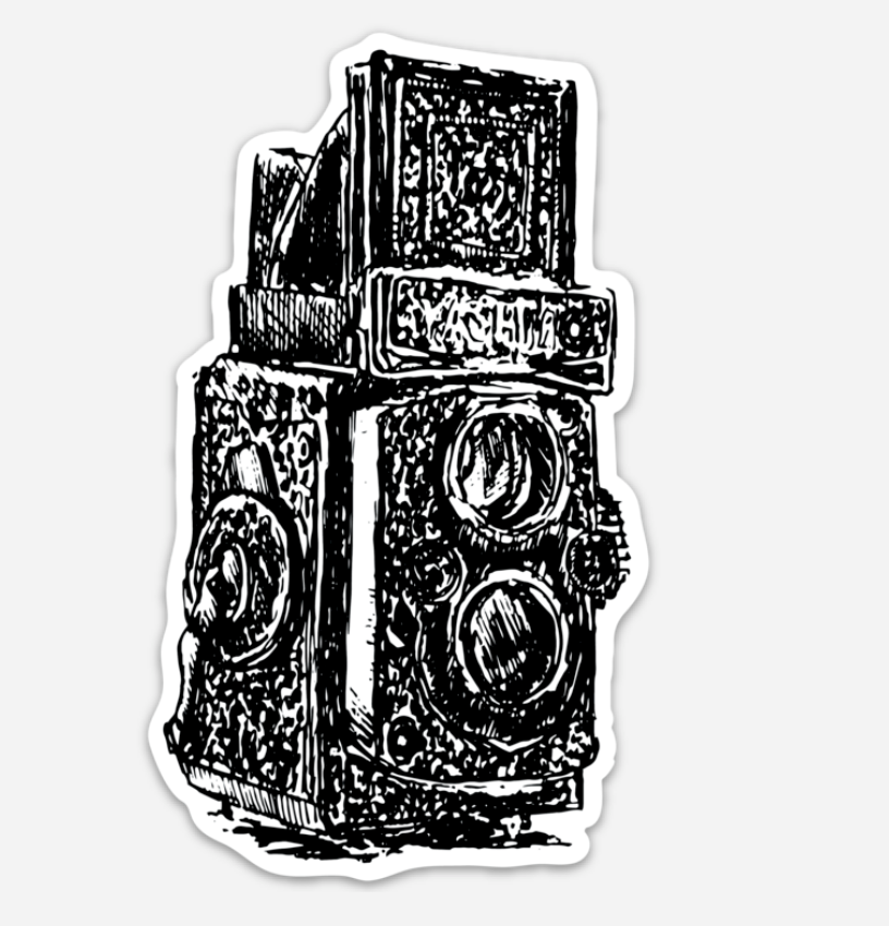 BellavanceInk: Vintage Camera Vinyl Sticker Illustration