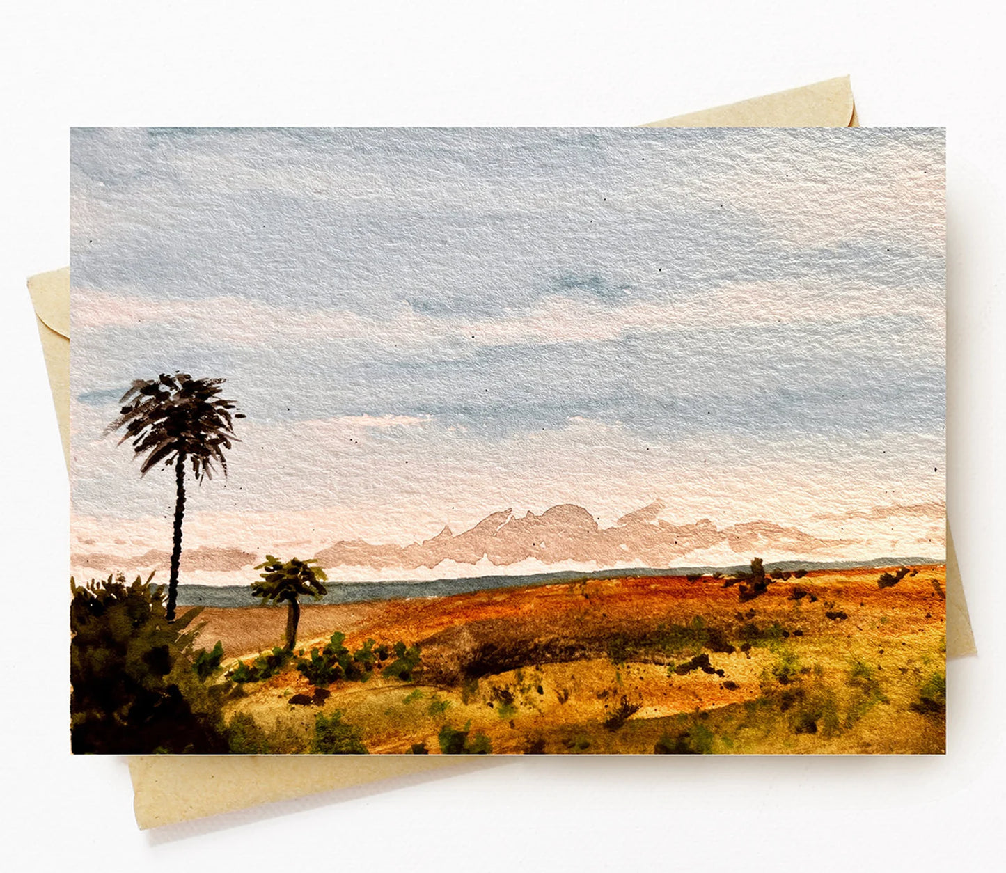 BellavanceInk: Greeting Card With Watercolor Of A Beach View In Todos Santos Mexico 5 x 7 Inches - BellavanceInk
