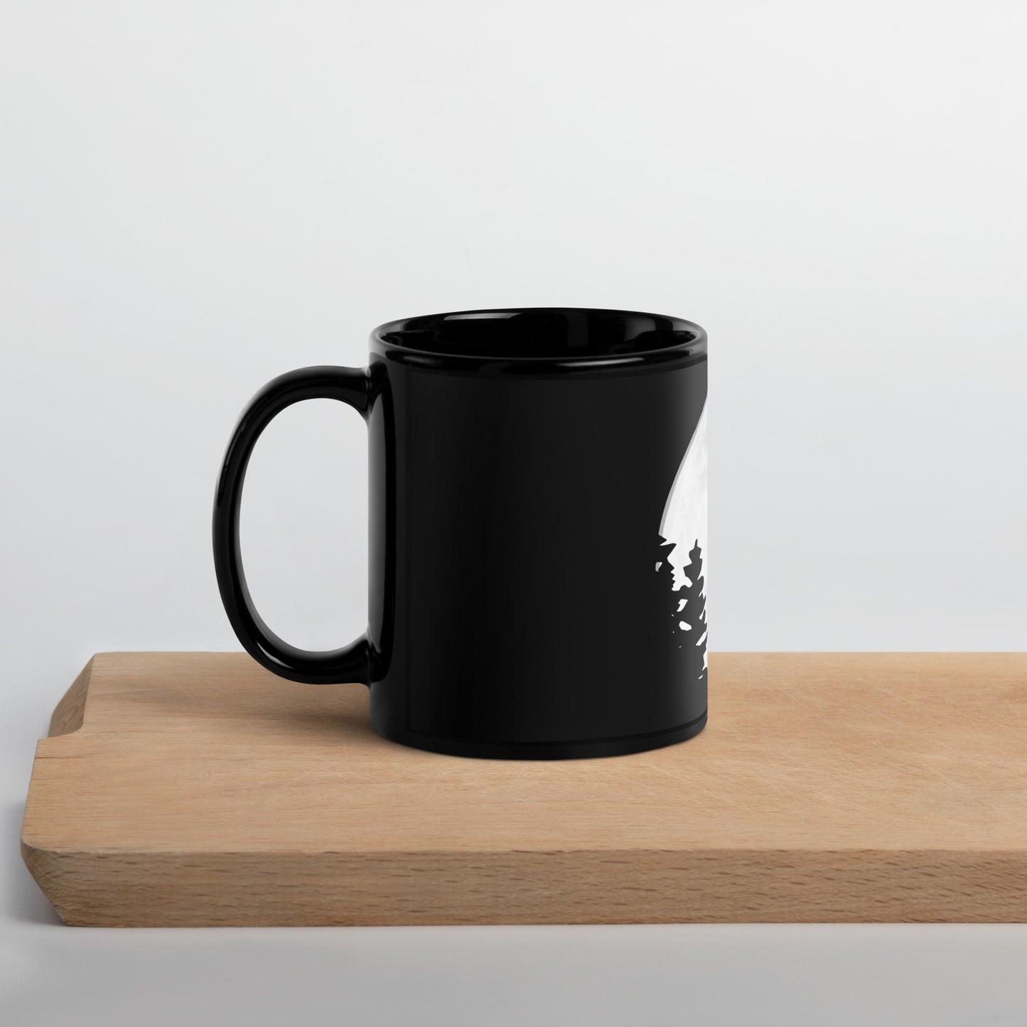 BellavanceInk: Midnight Moon Motorcycle Rider On Black Coffee Mug