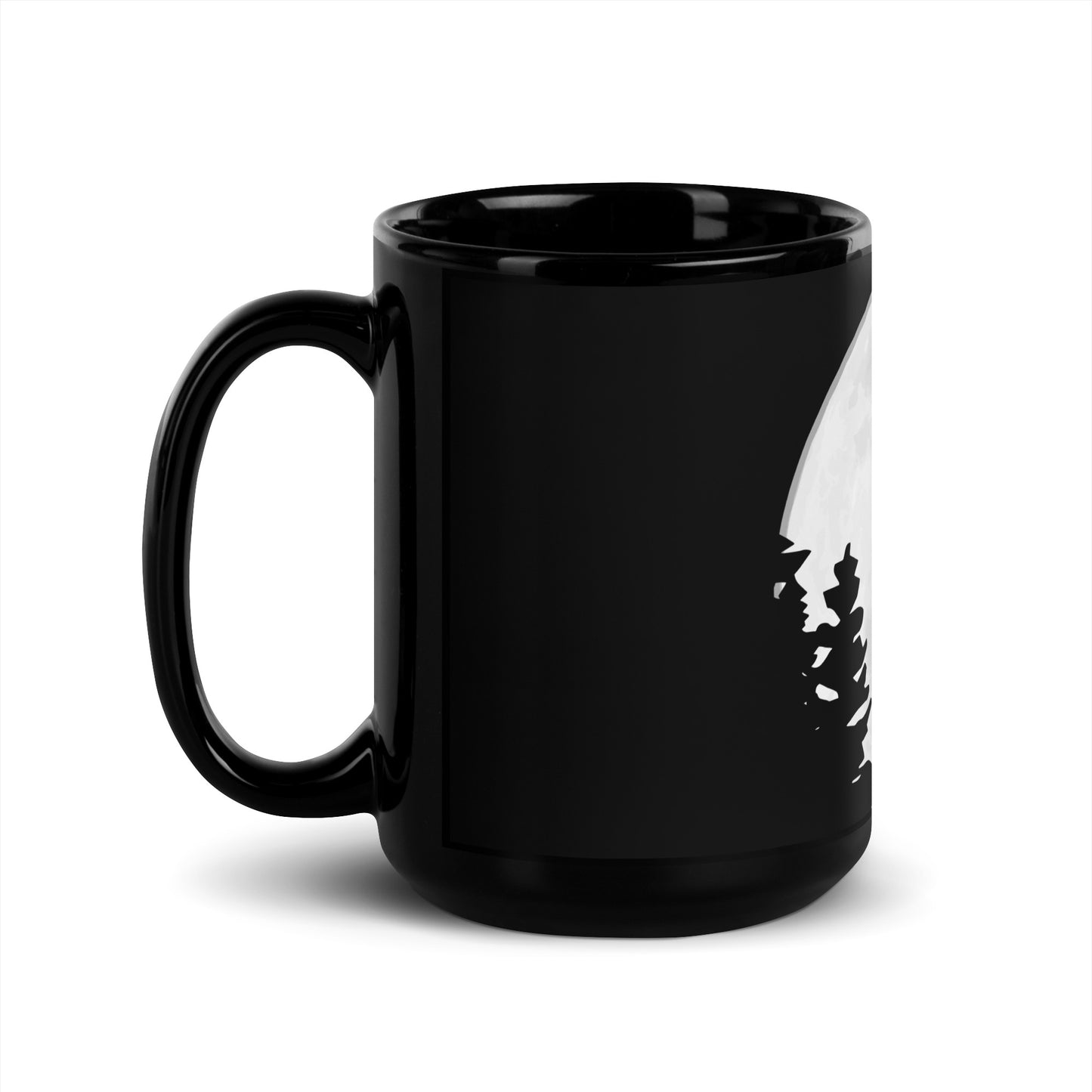 BellavanceInk: Midnight Moon Motorcycle Rider On Black Coffee Mug