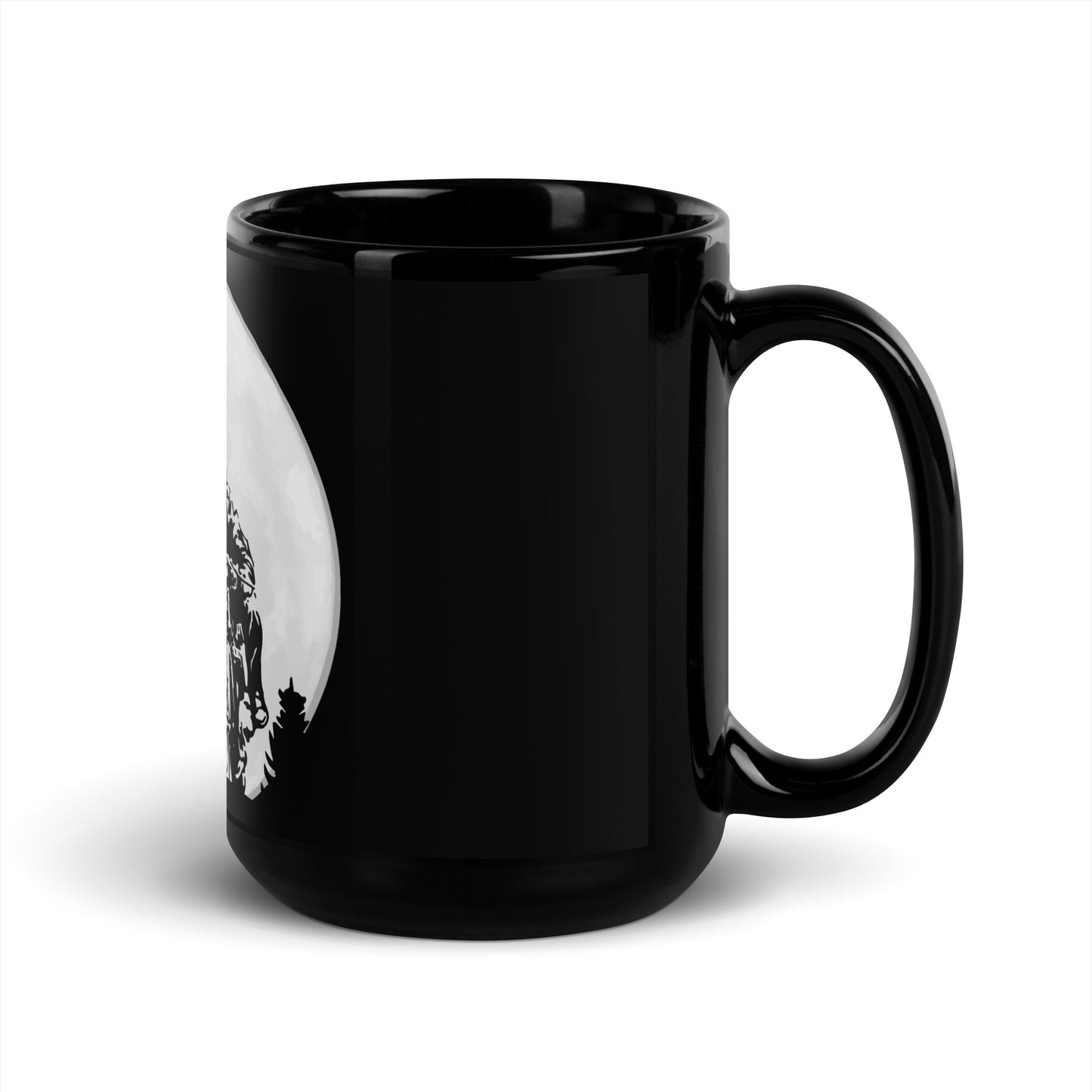 BellavanceInk: Midnight Moon Motorcycle Rider On Black Coffee Mug