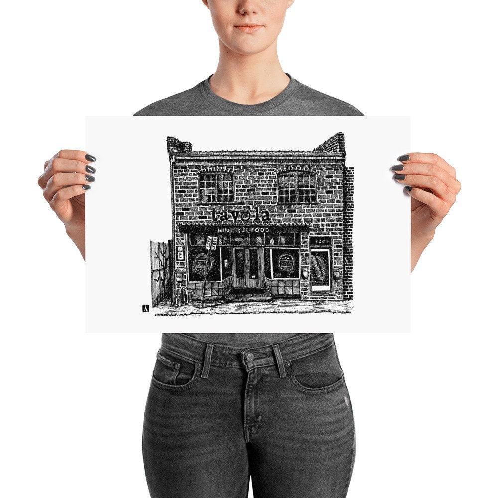BellavanceInk: Charlottesville Area Attractions Tavola Italian Restaurant Limited Prints - BellavanceInk