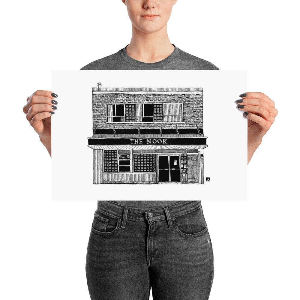 BellavanceInk: Charlottesville Area Attractions The Nook Diner Restaurant Limited Prints - BellavanceInk