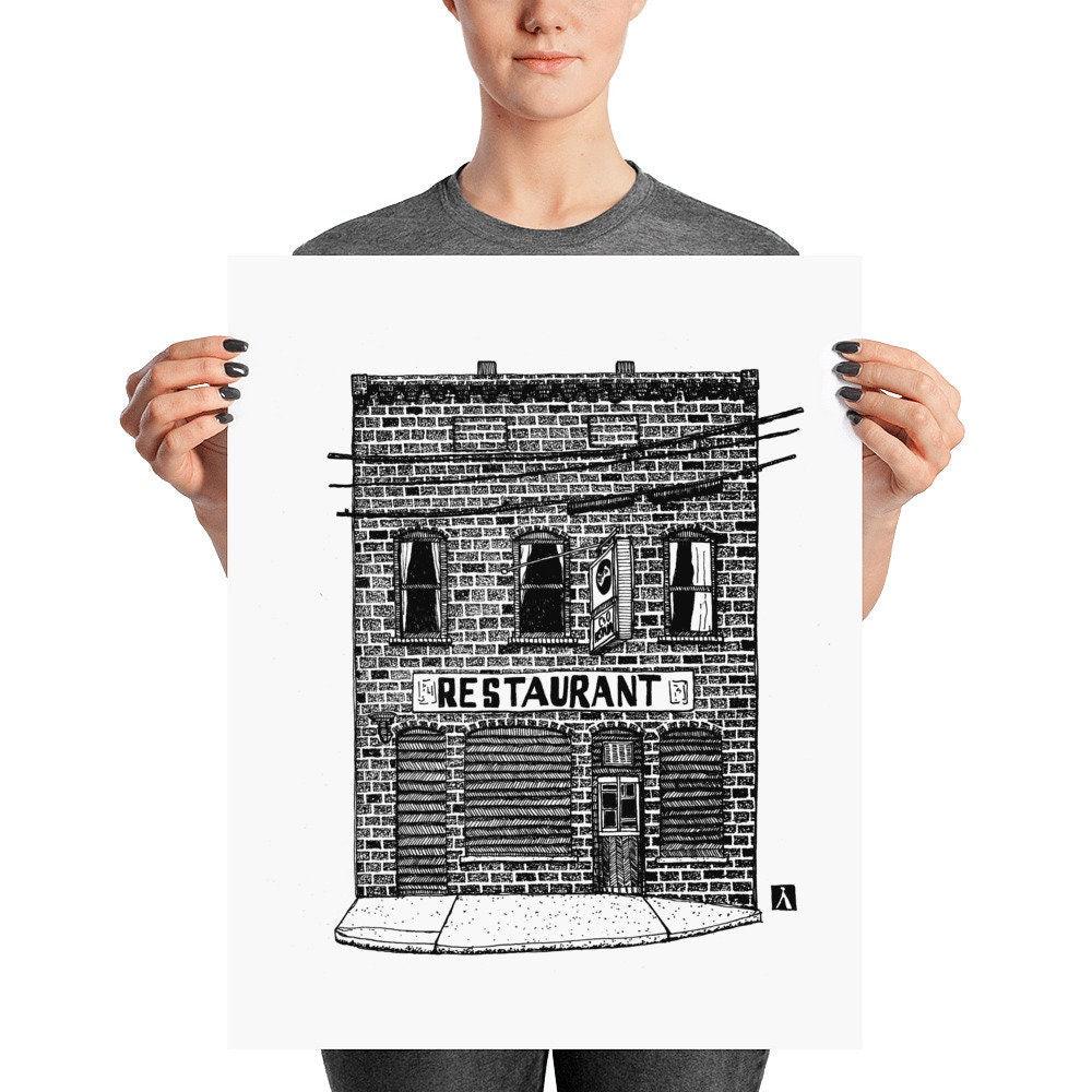 BellavanceInk: Charlottesville Area Attractions The C&0 Restaurant Limited Prints - BellavanceInk