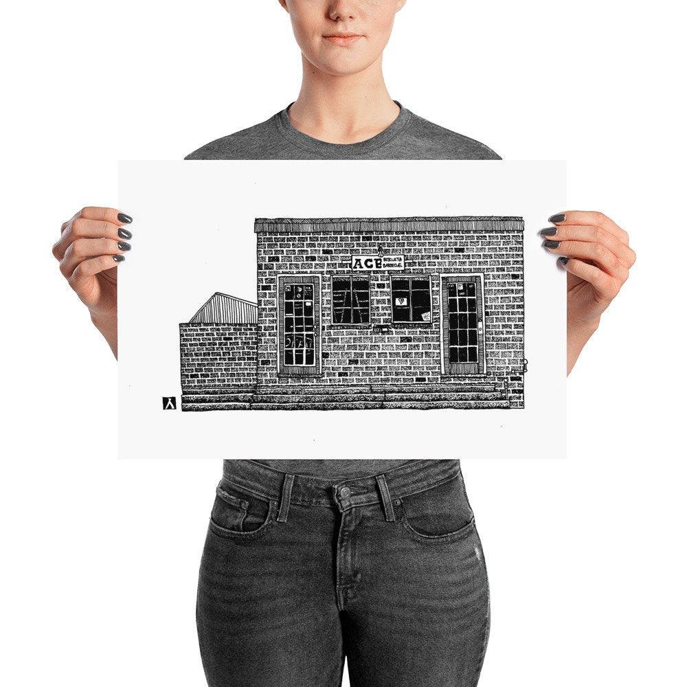 BellavanceInk: Charlottesville Area Attractions Ace BBQ Restaurant Limited Prints - BellavanceInk