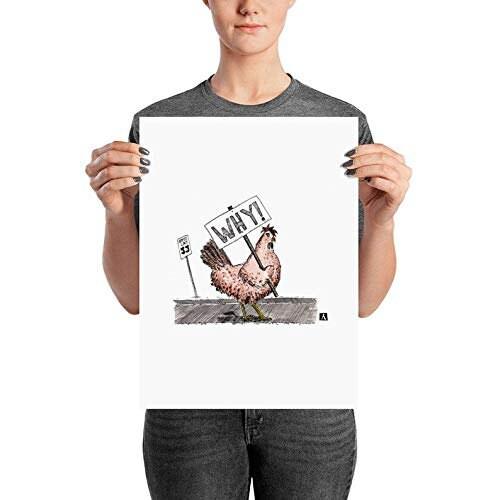 BellavanceInk: Pen & Ink/Watercolor Why Did the Chicken Cross The Road. WHY! Limited Print - BellavanceInk