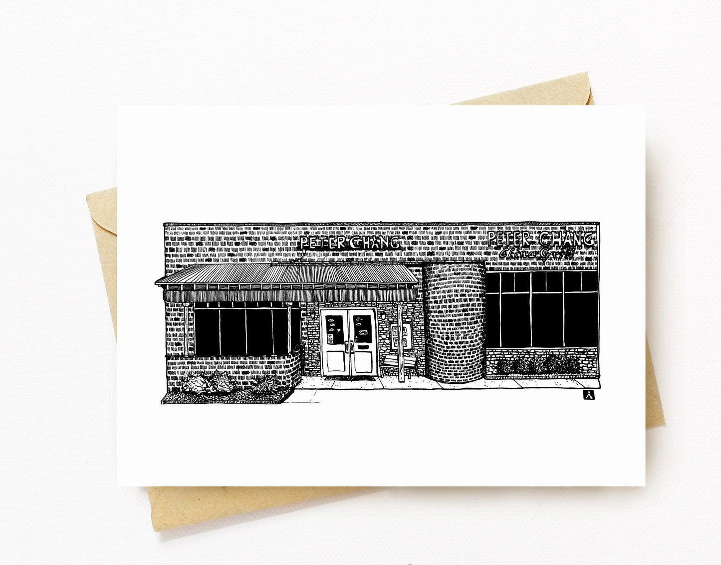 BellavanceInk: Greeting Card of the Charlottesville Area Eating Attraction Peter Chang's Grill At Barracks Road Shopping Center - BellavanceInk