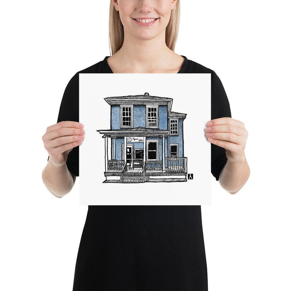 BellavanceInk: The Pigeon Hole Coffee Shop In Charlottesville Virginia Limited Print - BellavanceInk