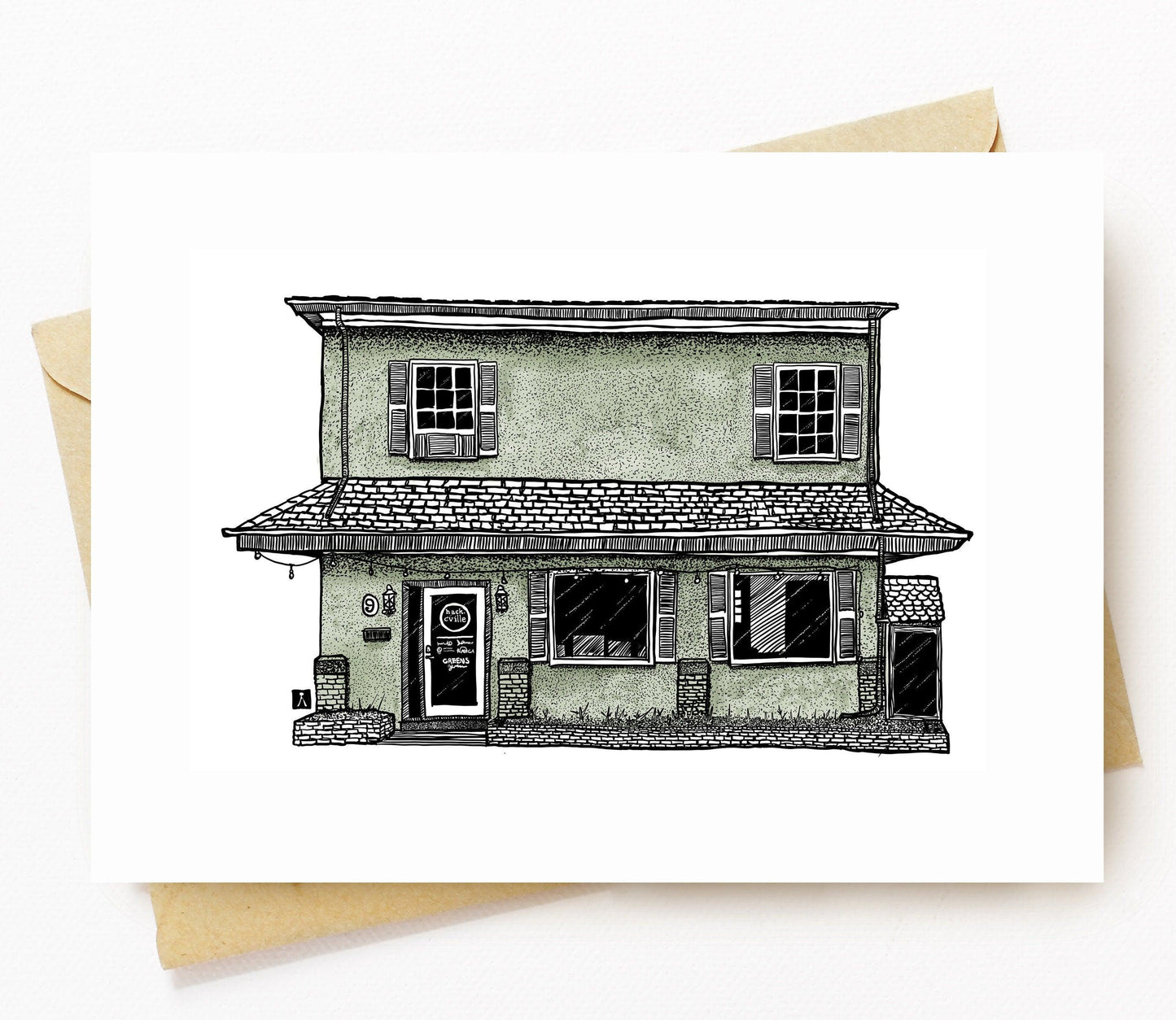 BellavanceInk: Greeting Card With HackCville In Charlottesville Virginia 5 x 7 Inches - BellavanceInk