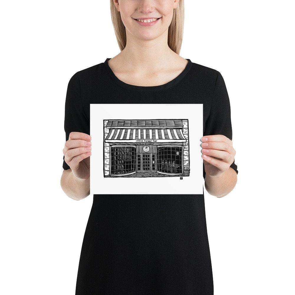 BellavanceInk: Charlottesville Area Attractions Citizen Burger Restaurant Limited Prints - BellavanceInk