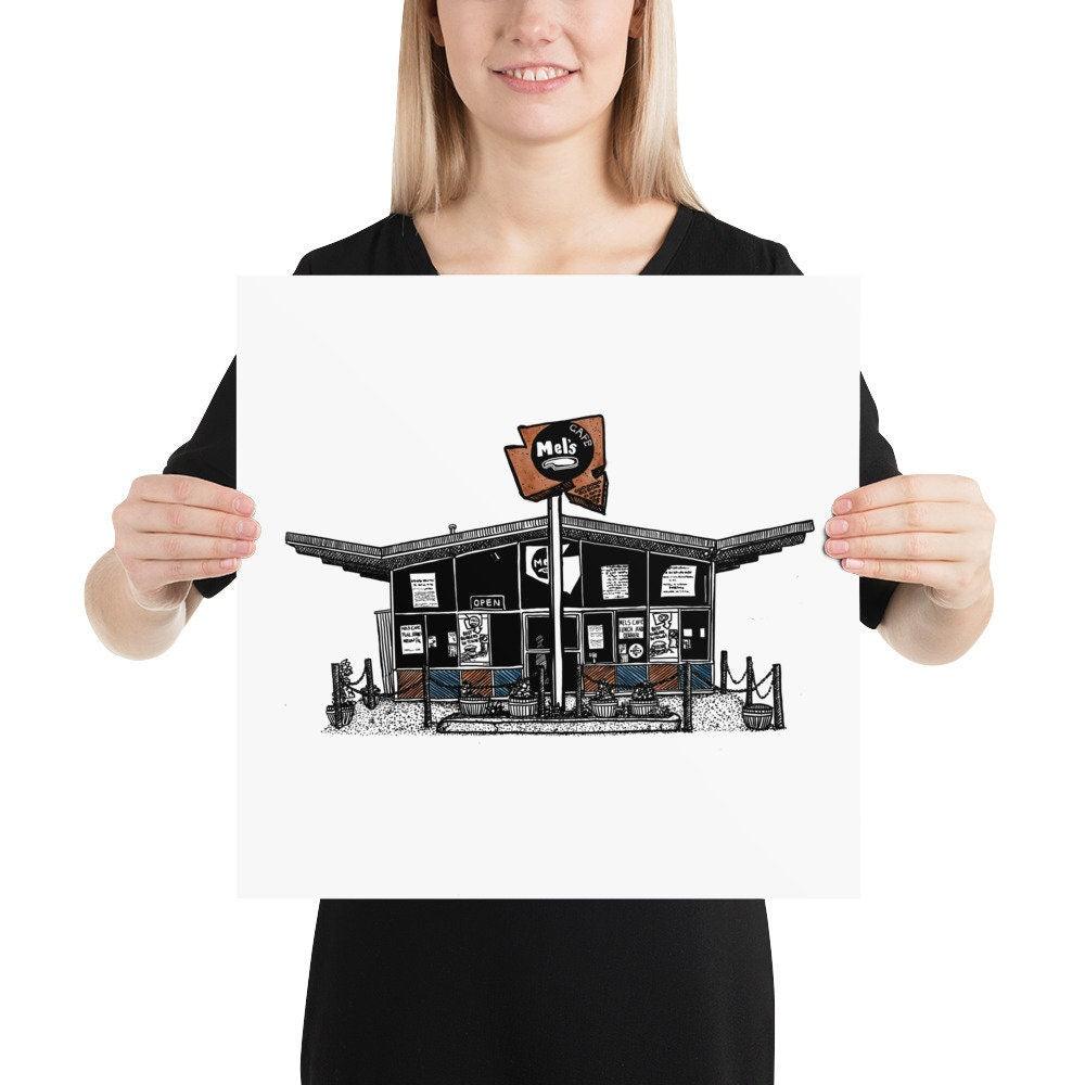 BellavanceInk: Charlottesville Area Attractions Mel's Diner On West Main Street Restaurant Limited Prints - BellavanceInk