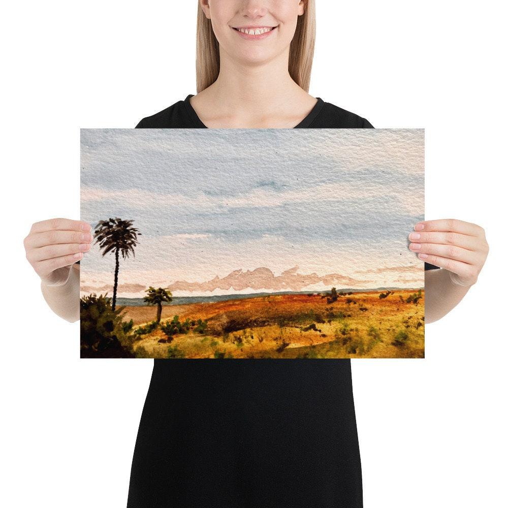 BellavanceInk: Watercolor Painting Of Beach View At Todos Santos In Baja Mexico Limited Prints - BellavanceInk