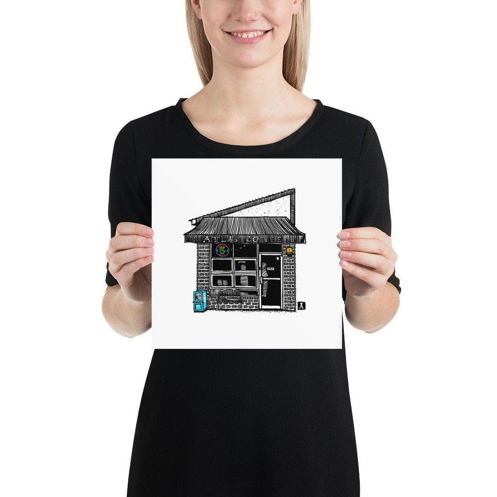 BellavanceInk: Charlottesville Area Attractions Atlas Coffee Shop, Virginia Limited Prints - BellavanceInk