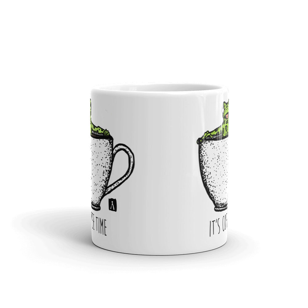 BellavanceInk: Coffee Mug With A Poison Dart Frog Hot Tubbing In A Cup Of Coffee Pen & Ink Sketch