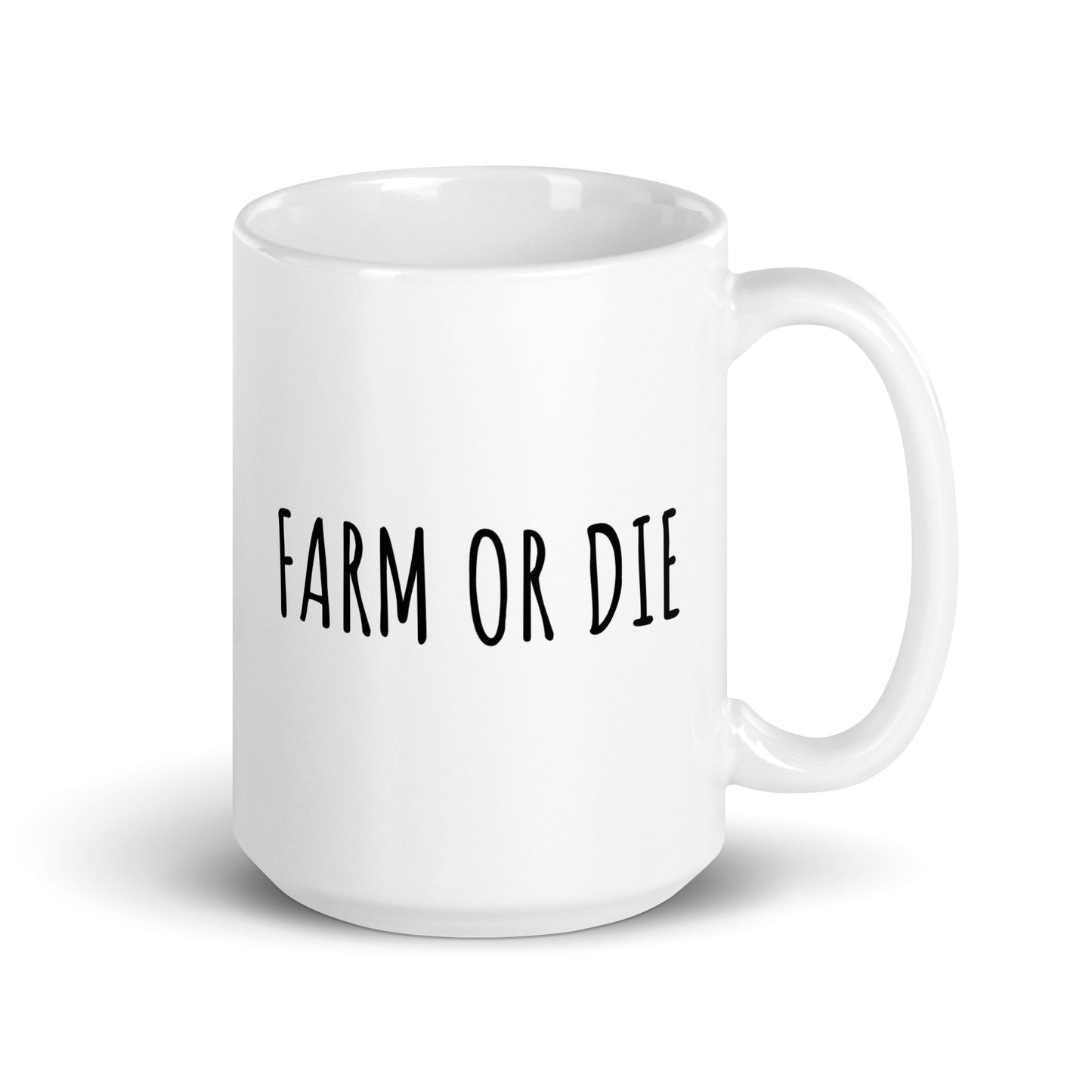 BellavanceInk: Coffee Mug With Pen & Ink Drawing Of American Gothic Skeleton Farmers Farm Or Die