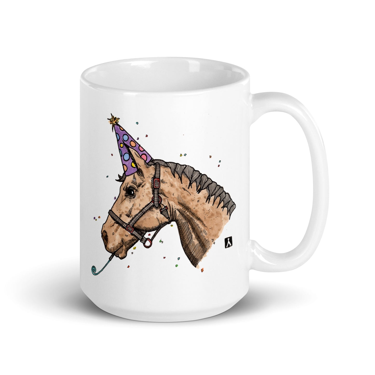 BellavanceInk: Coffee Mug With Horse Ready For A Party