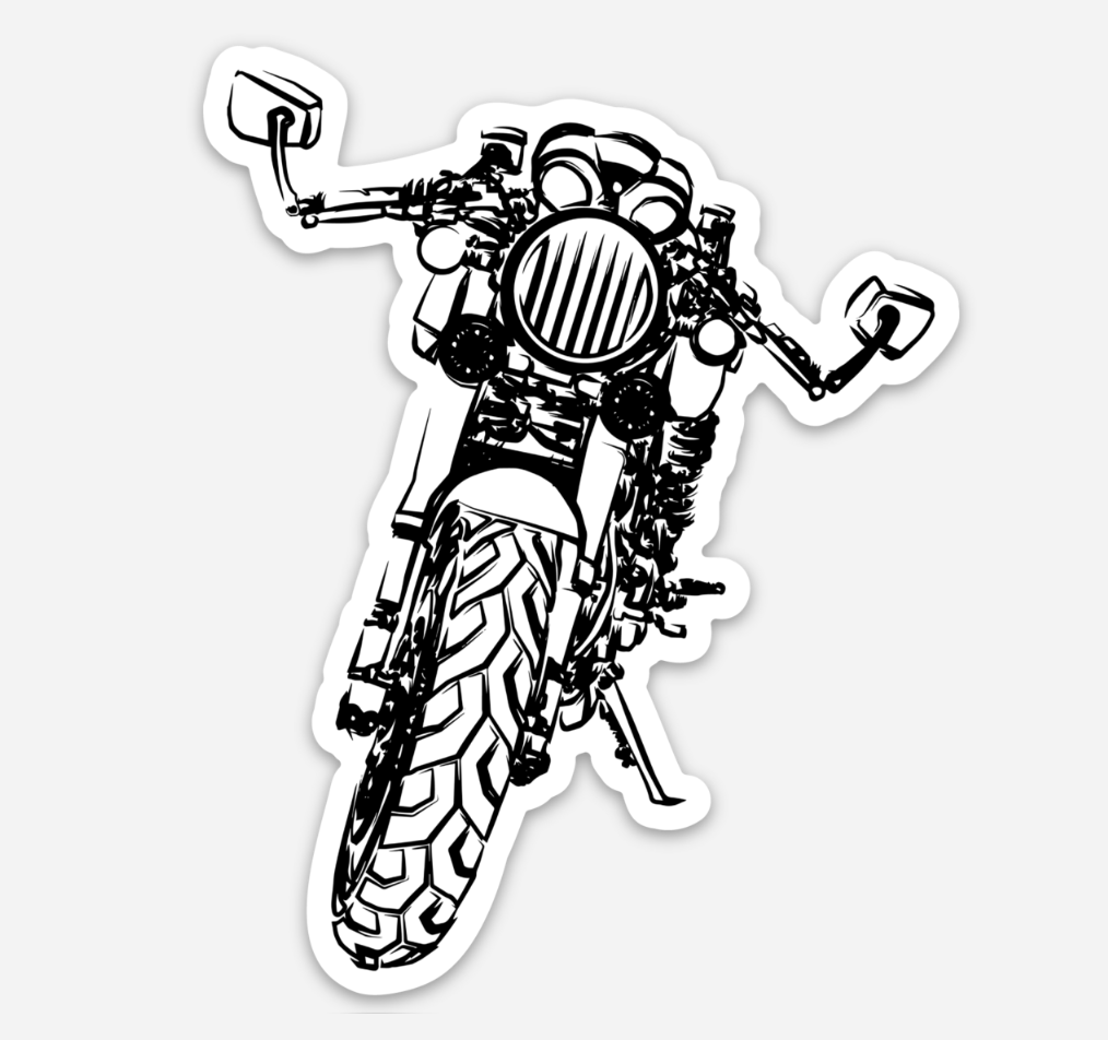 Cafe Racer Motorcycles Sticker BellavanceInk: Vintage Italian