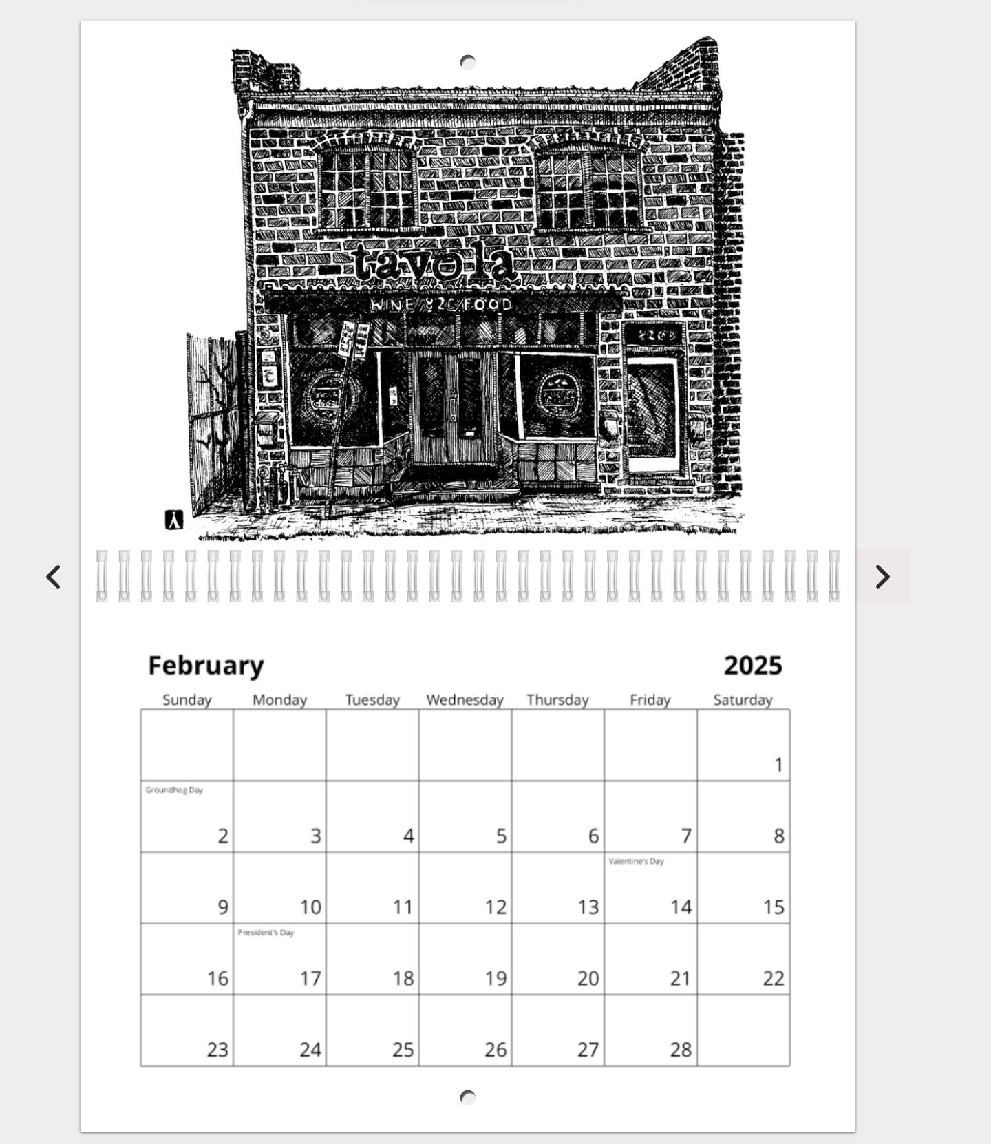 BellavanceInk: 2025 Best of Charlottesville Pen & Ink Drawings Calendars