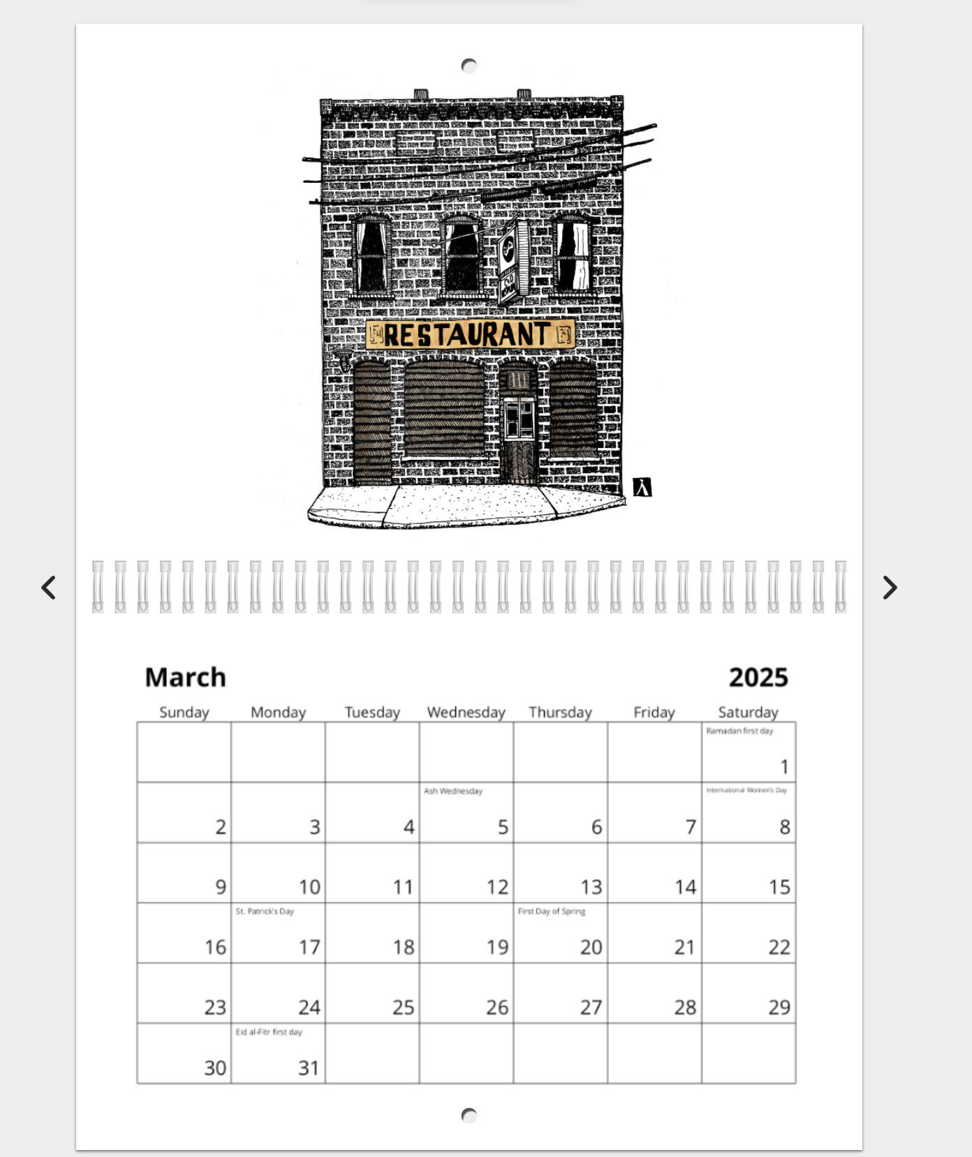 BellavanceInk: 2025 Best of Charlottesville Pen & Ink Drawings Calendars