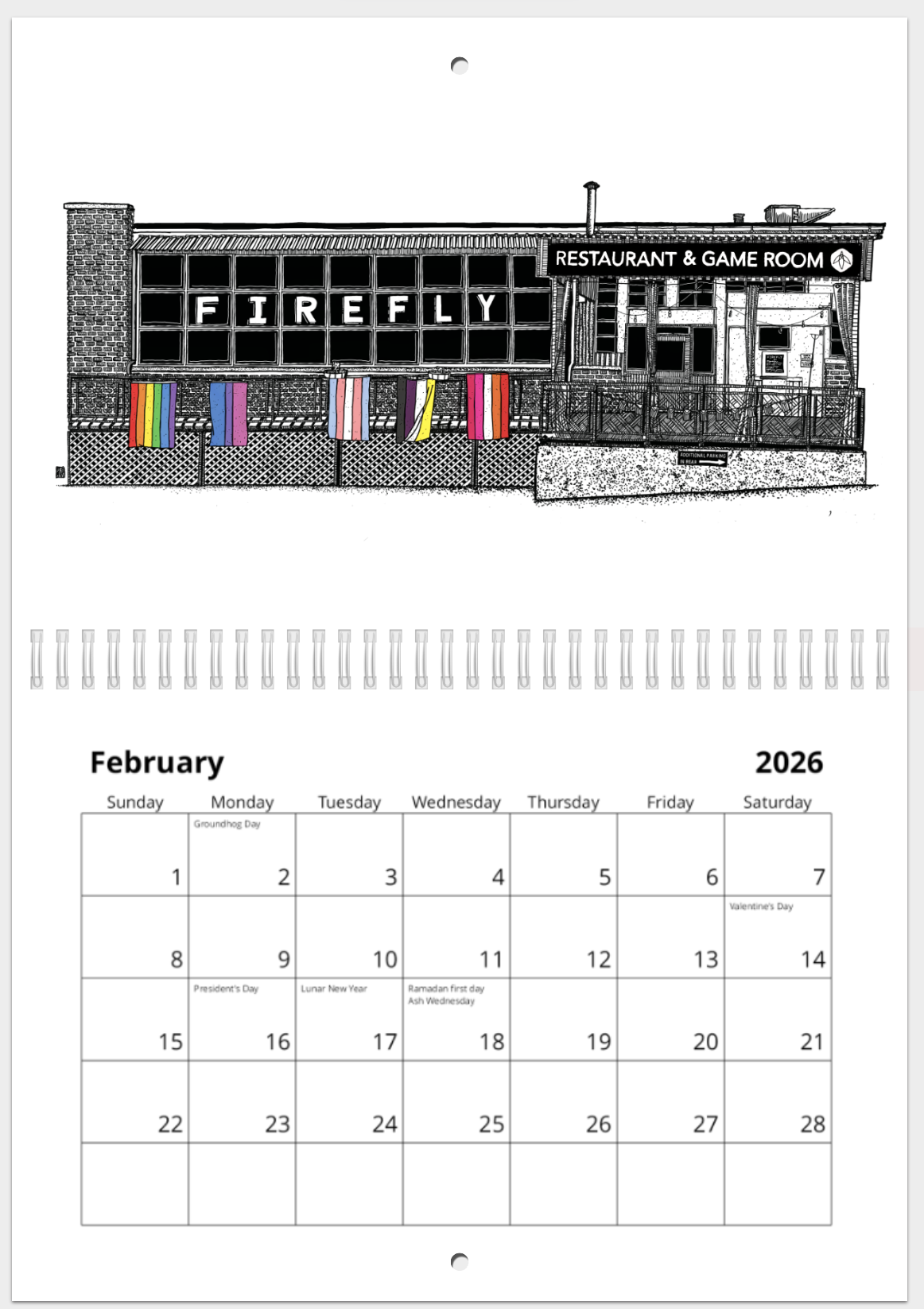 BellavanceInk: 2026 Best of Charlottesville Pen & Ink Drawings Calendars