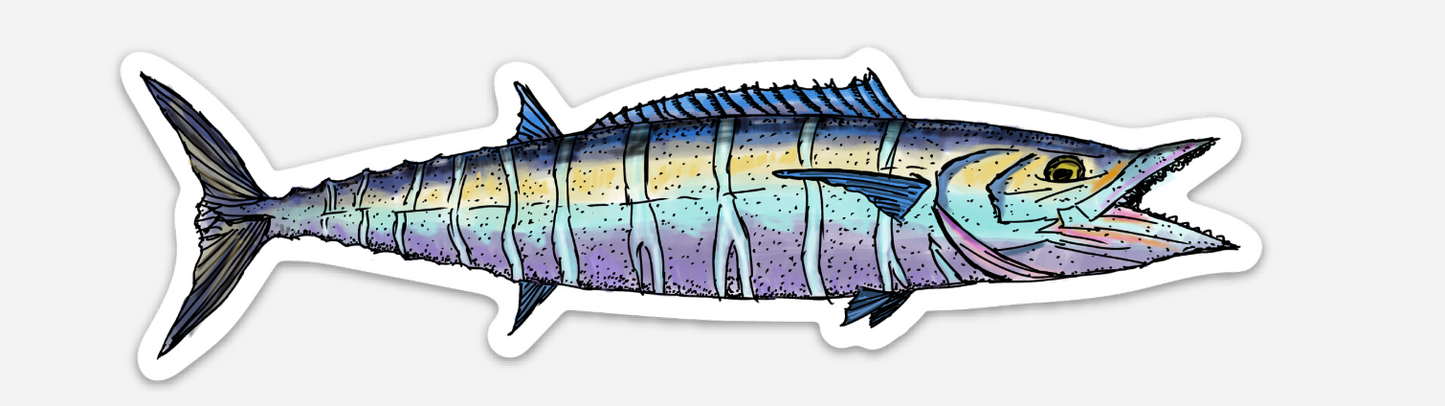 BellavanceInk: Wahoo Fish Vinyl Sticker Graphic