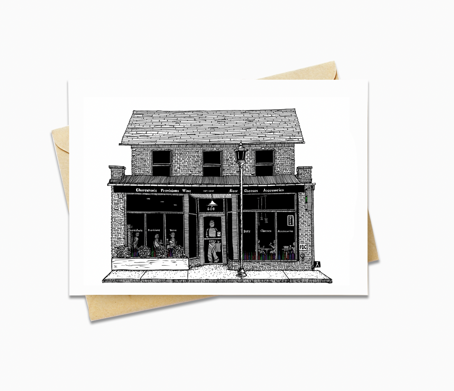 BellavanceInk: Greeting Card With A Pen & Ink Drawing Of The Bottle Shop In Charlottesville