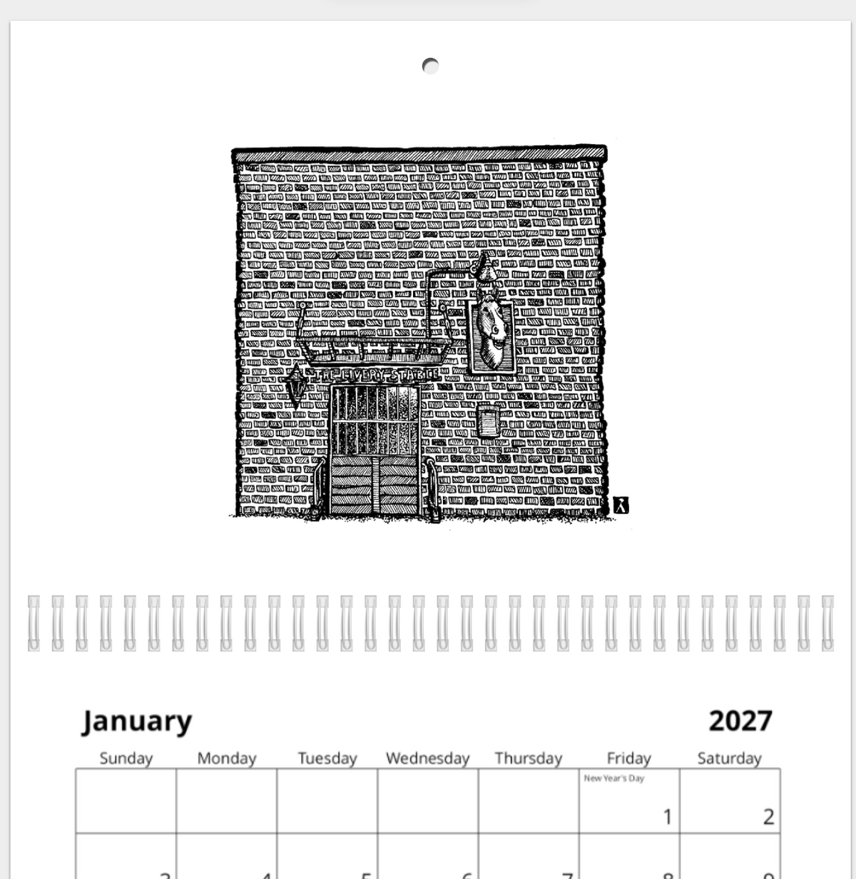 BellavanceInk: 2027 Calendar An Ode To Charlottesville's Past Pen And Ink Drawings
