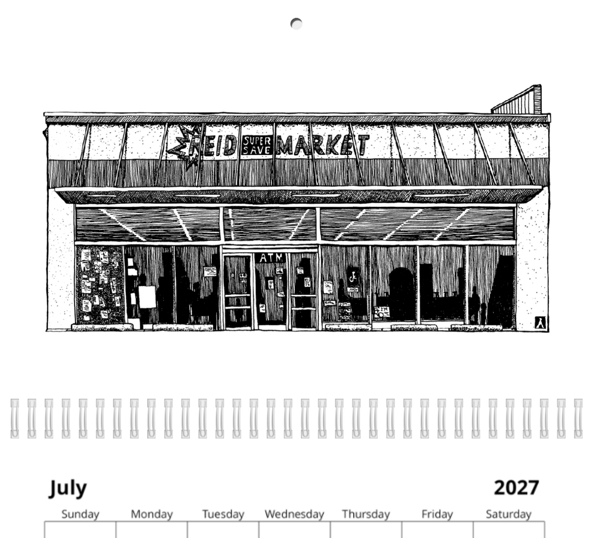 BellavanceInk: 2027 Calendar An Ode To Charlottesville's Past Pen And Ink Drawings