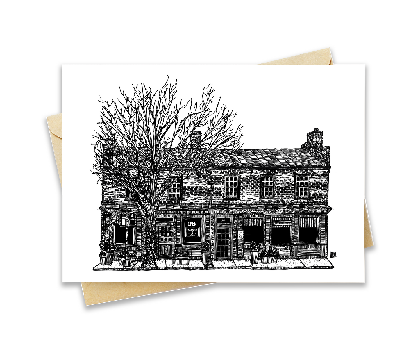 BellavanceInk: Greeting Card of the Charlottesville Area Bar/Restaurant Tavern And Grocery