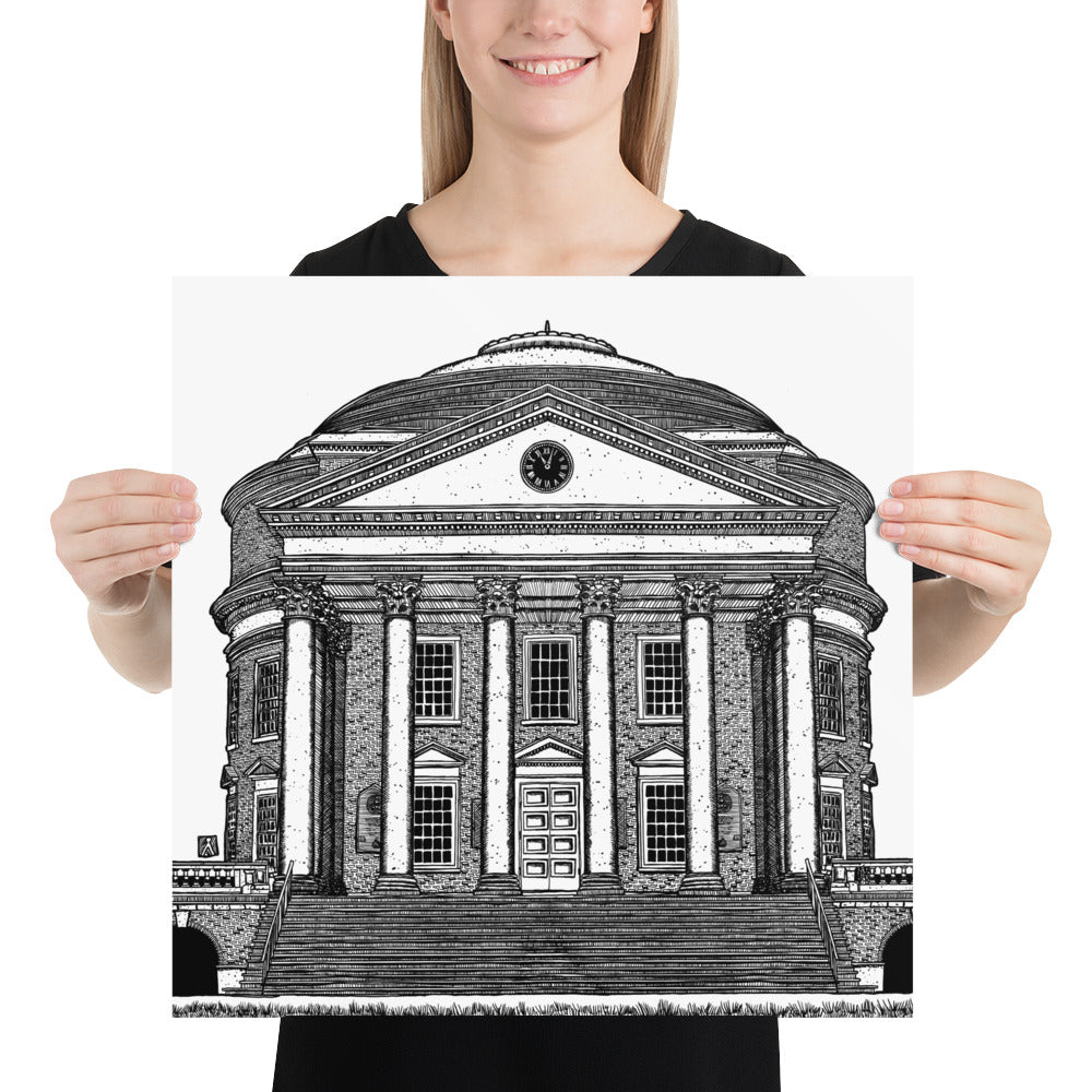 BellavanceInk: Limited Prints Of The UVA Rotunda With Optional Framed Version (Officially Licensed)