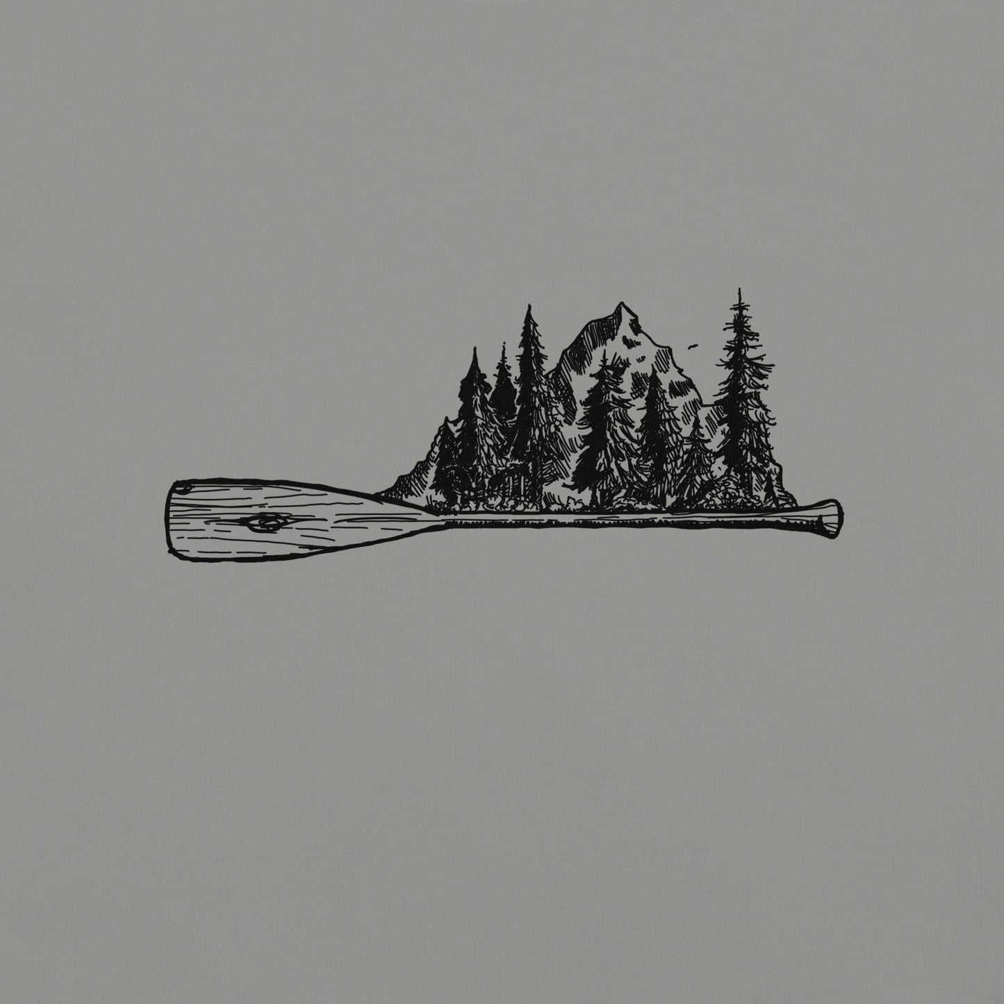 BellavanceInk: Canoe Paddle and Natural Landscape Short Sleeve T-Shirt