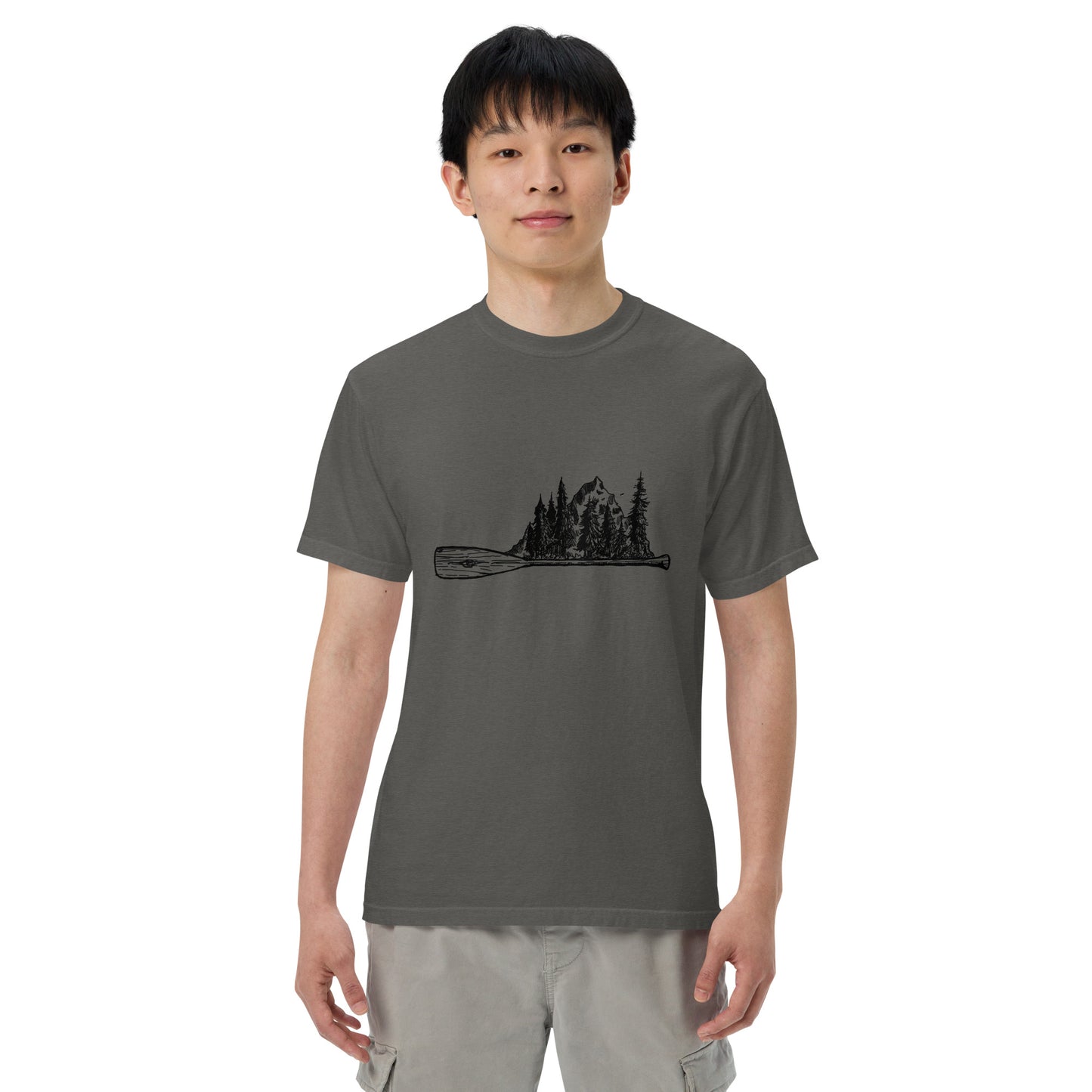 BellavanceInk: Canoe Paddle and Natural Landscape Short Sleeve T-Shirt