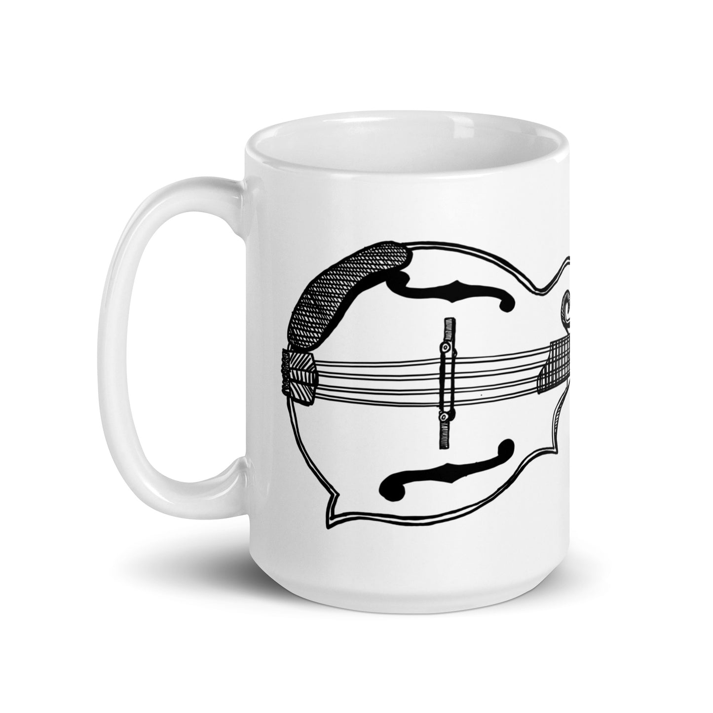BellavanceInk: Coffee Mug With F-Style Mandolin Musical Instrument