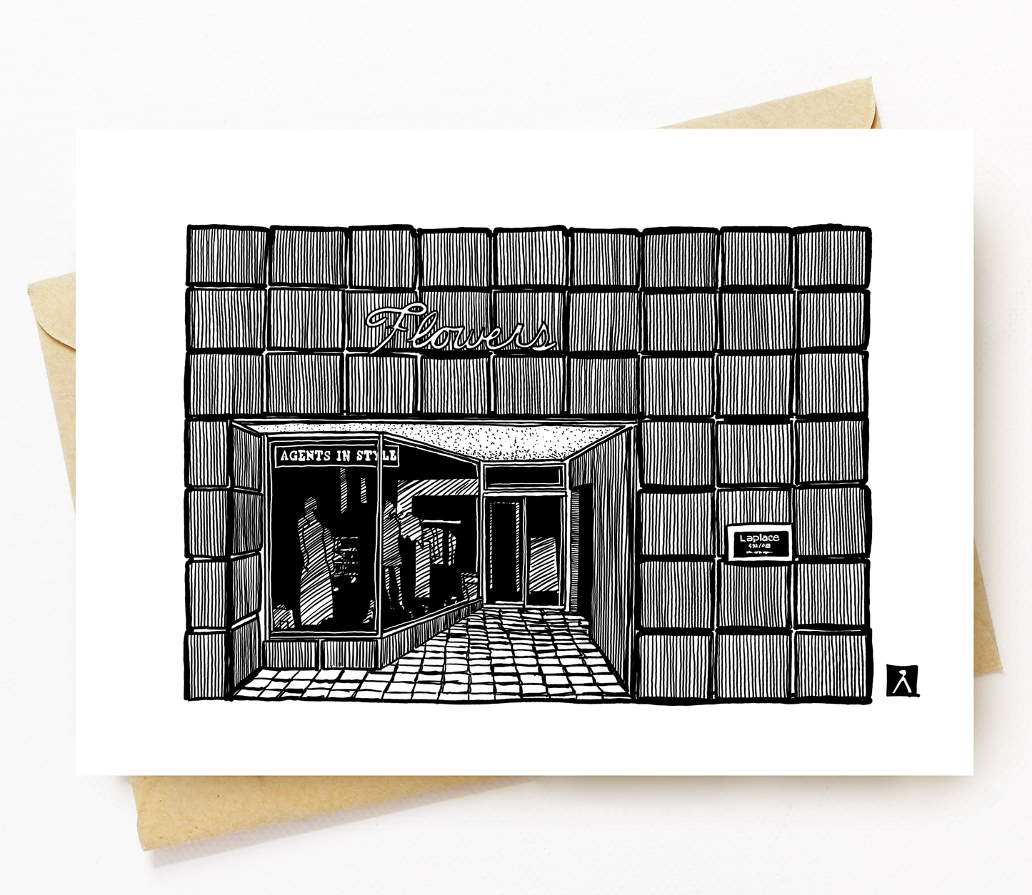 BellavanceInk: Greeting Card With A Pen & Ink Drawing Of Agents Of Style Clothing Boutique Downtown Charlottesville