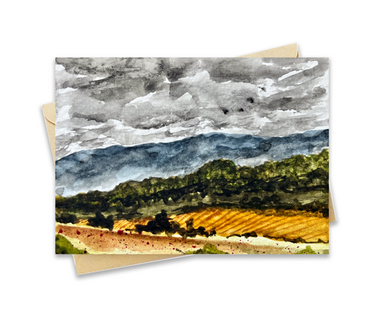 BellavanceInk: Greeting Card With Virginia Blue Ridge Landscape And Mountains Landscape 5 x 7 Inches