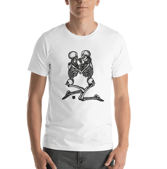 BellavanceInk: T-Shirt With Skeletons In A Loving Embrace - BellavanceInk