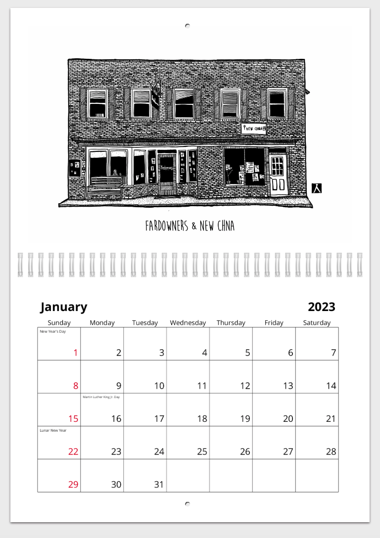 BellavanceInk: 2023 Best of Crozet Pen & Ink Drawings Calendars